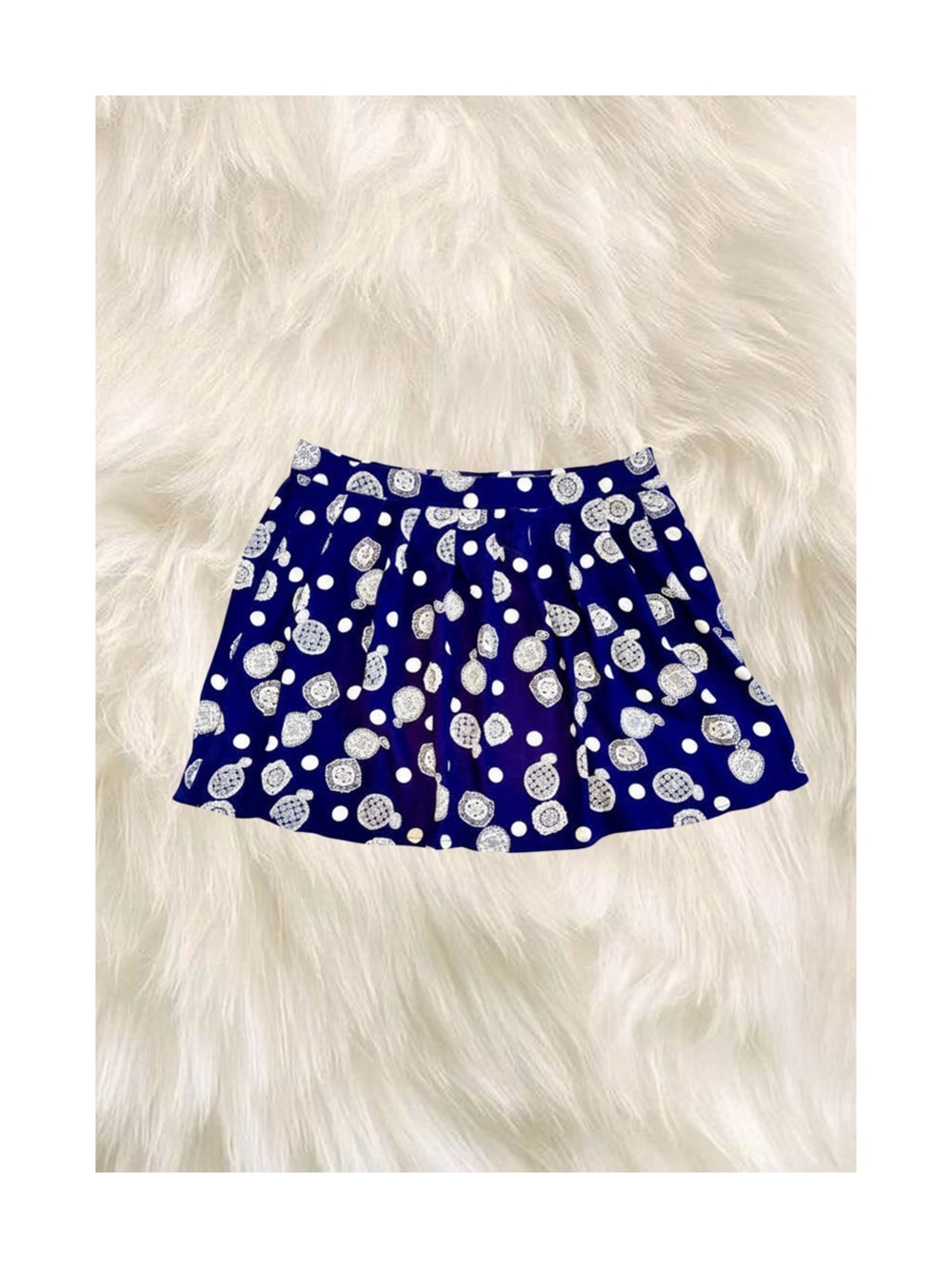 Leslie Fay Vintage RePaved Rayon Pleated Pocket Polka Dot Paisley Midi Skirt 16